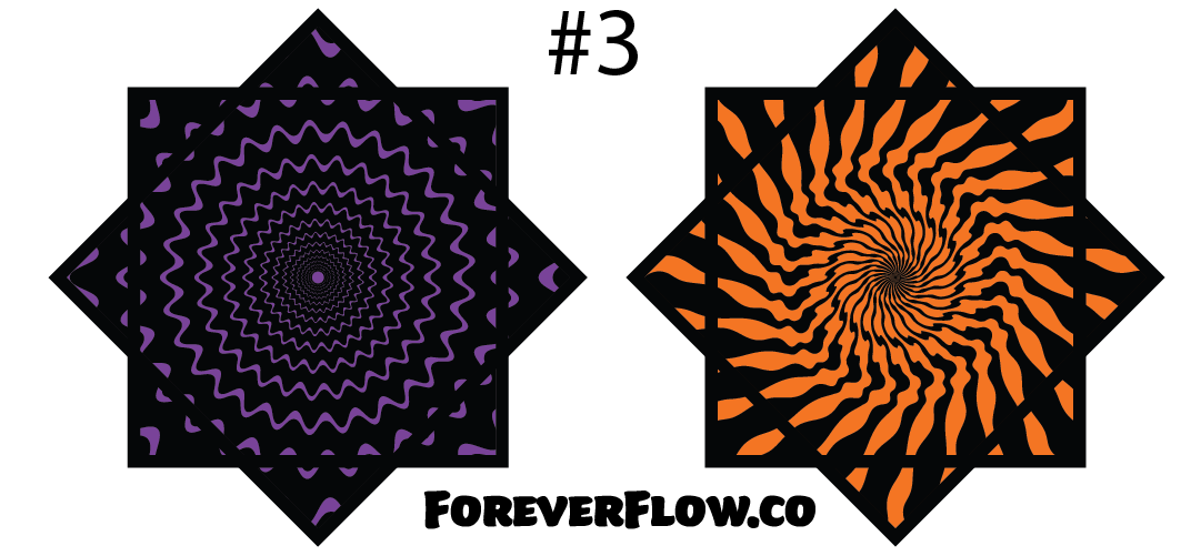 #3 Purple and Orange Swirl ForeverFlow Star
