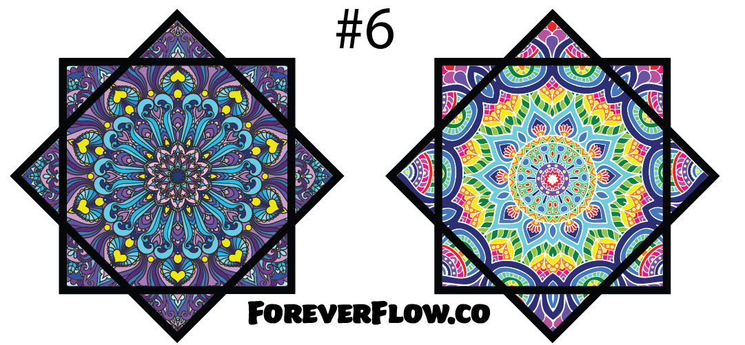 #6 Purple Heart Mandala FlowStar