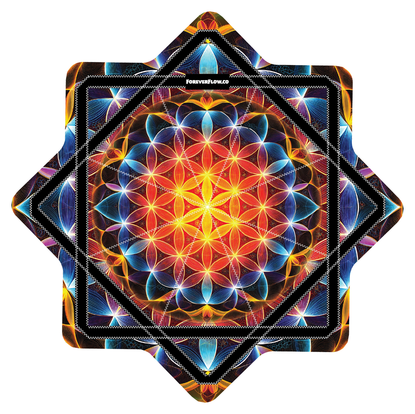 Blooming Flower Of Life – GlowStar- RGB Light Up 26" (Ready To Ship)