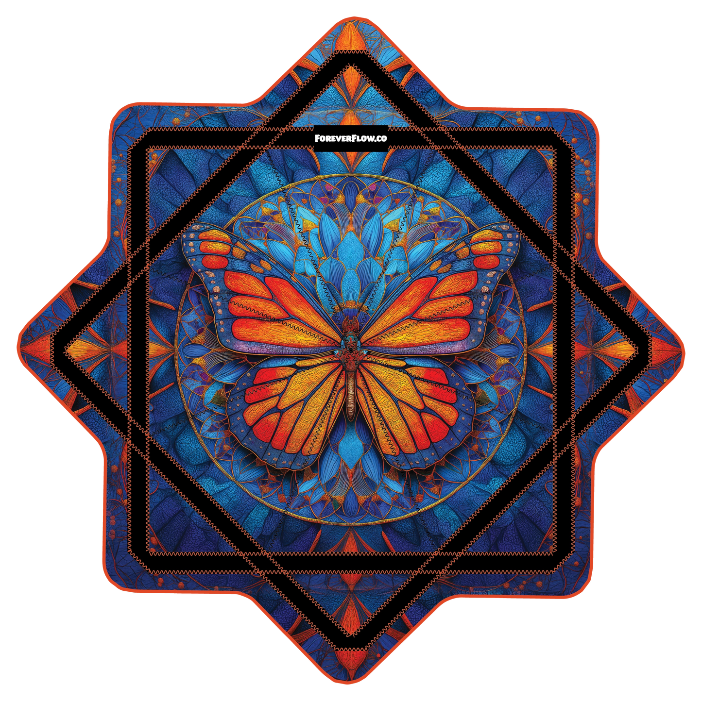 Butterfly Fractal – GlowStar- RGB Light Up 26" (Ready To Ship)