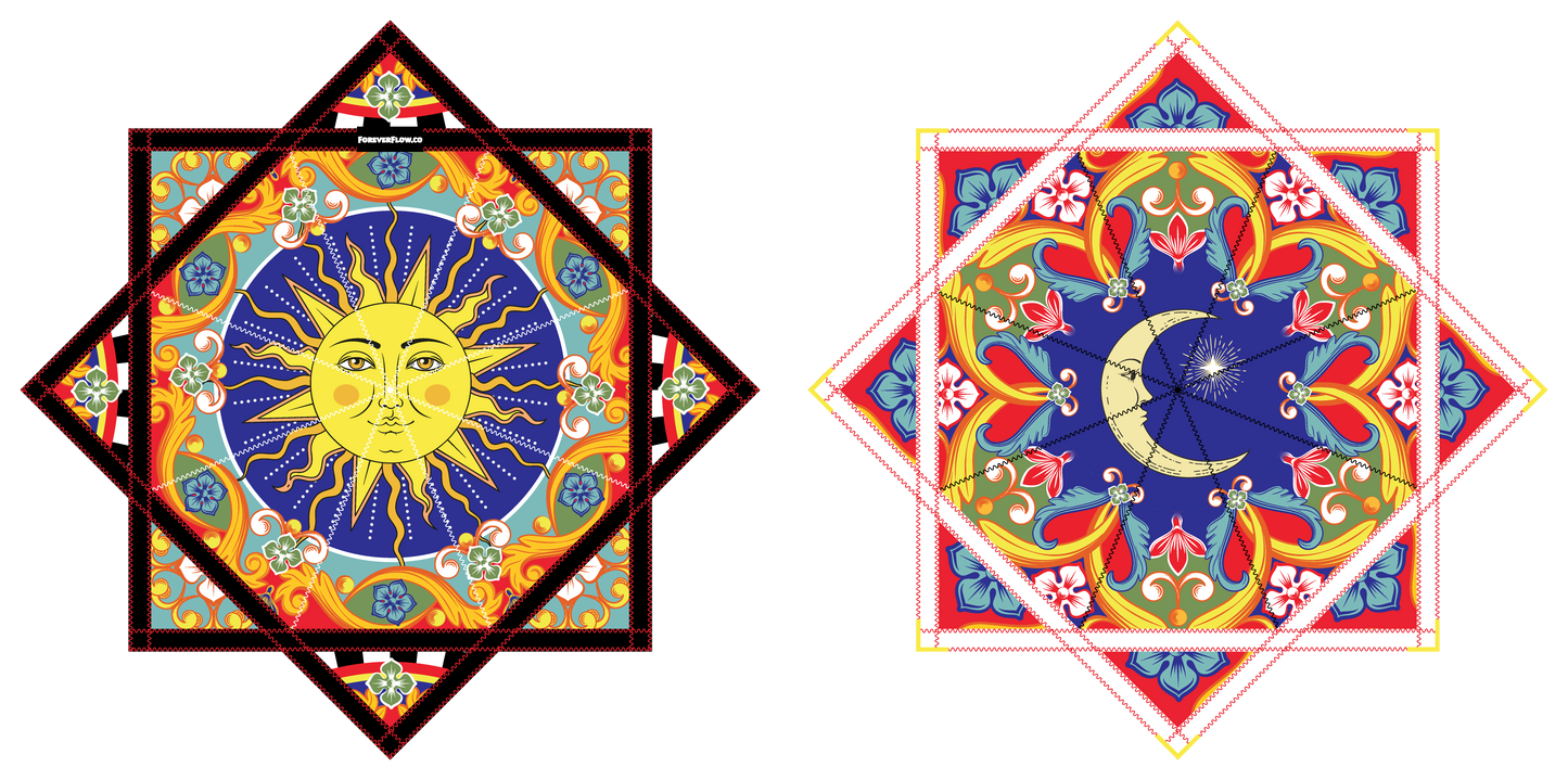 Ceramic Sun and Moon – Forever FlowStar 26" (Ready To Ship)