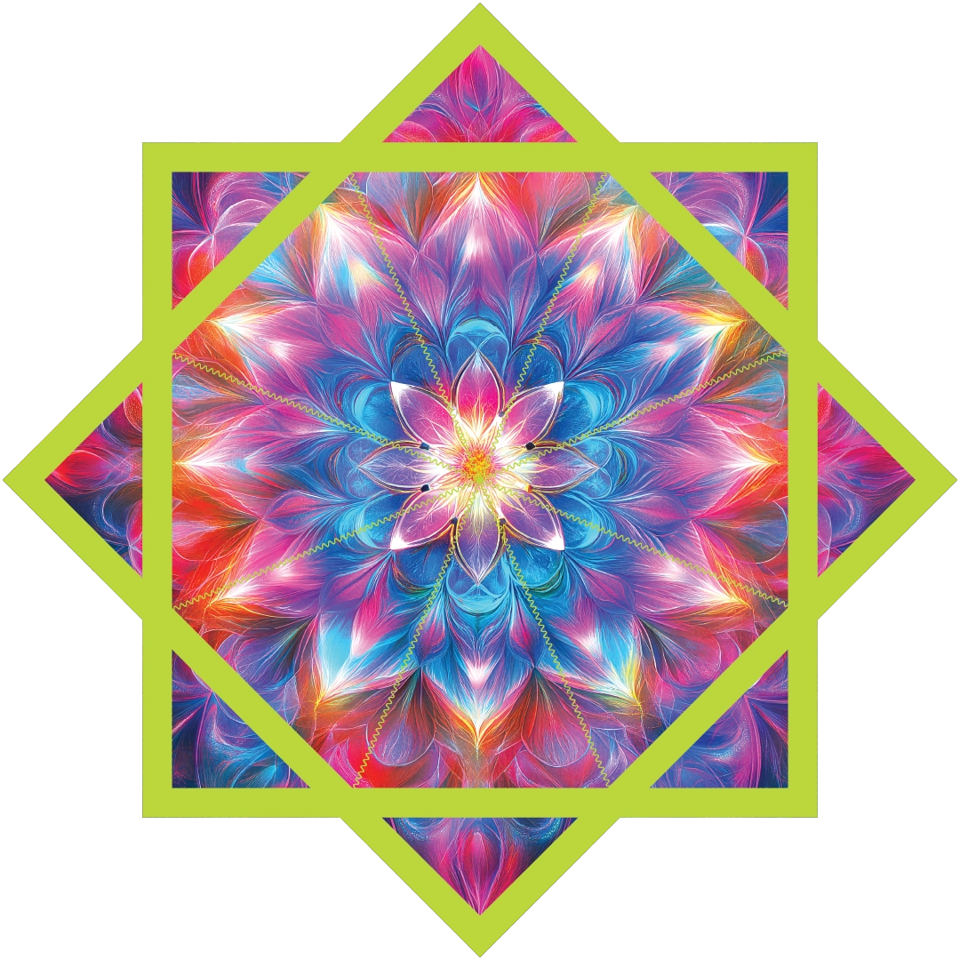 Cosmic Rainbow Flower – Jumbo 48" FlowStar (Ready To Ship)
