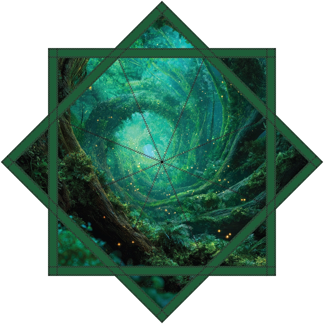 Enchanted Forest – Jumbo 48" FlowStar (Ready To Ship)