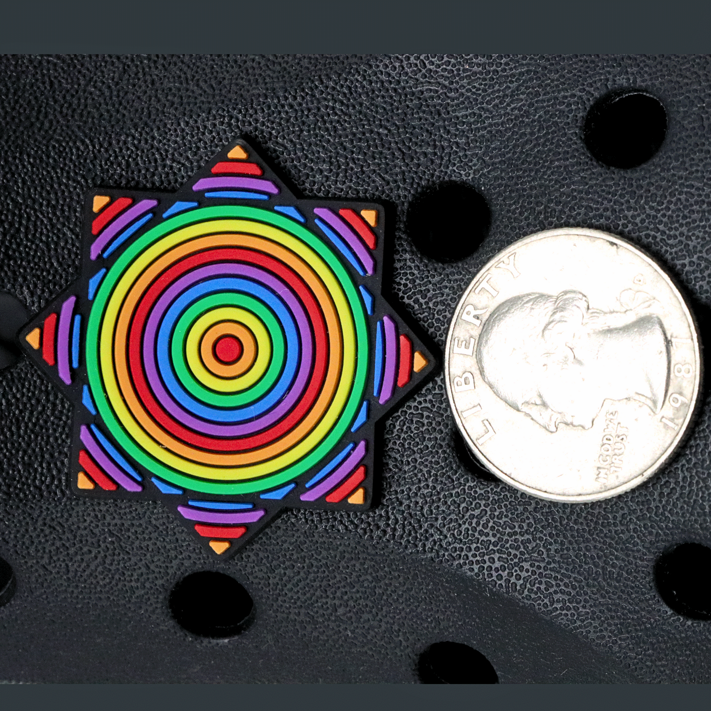 Spiral FlowStar Croc Charm