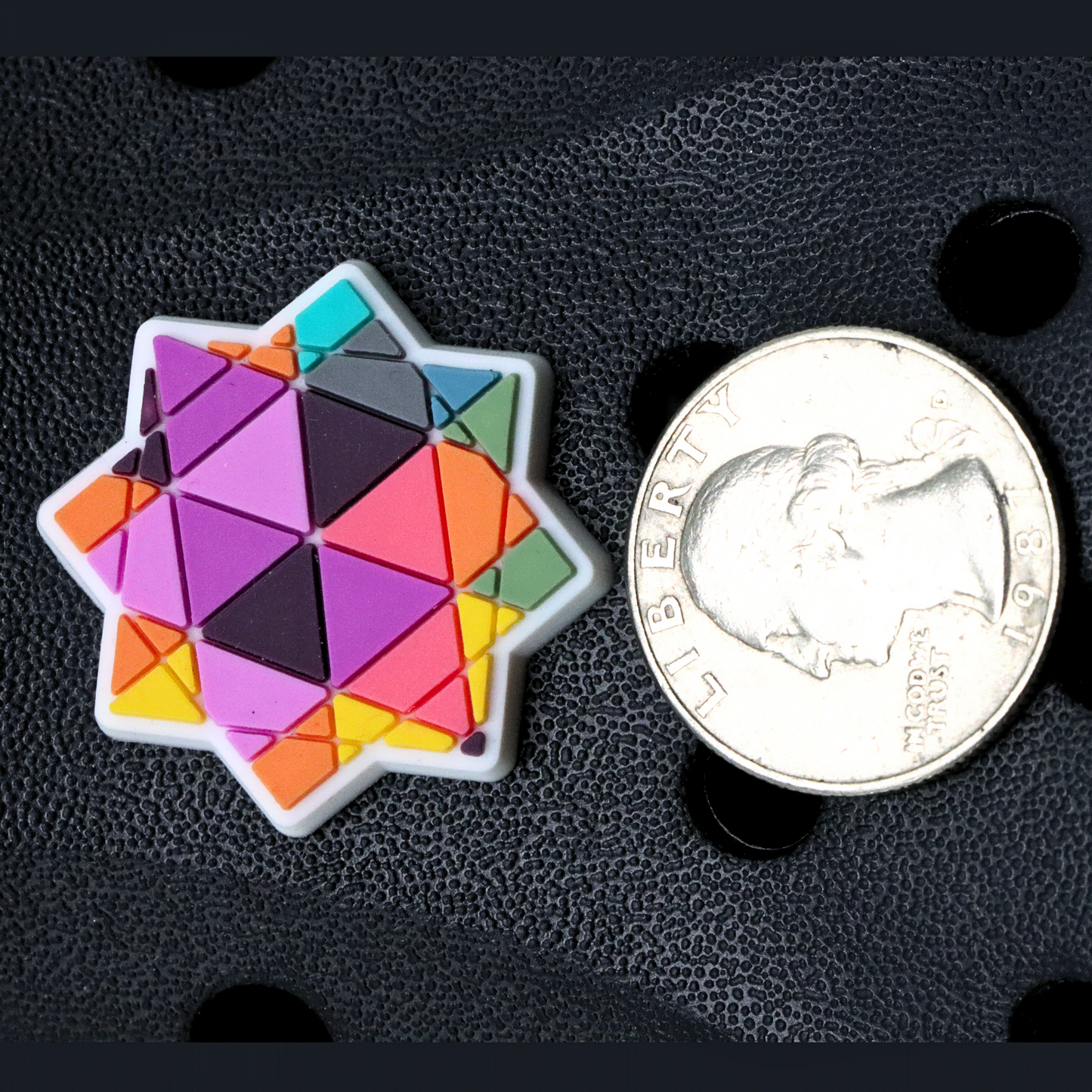 Triangle FlowStar Croc Charm