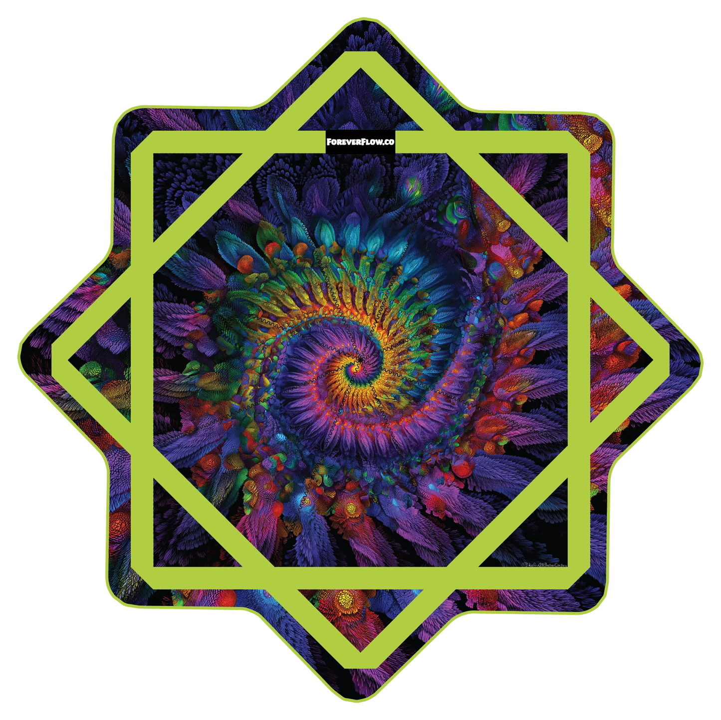 Fractal Feather –  GlowStar- LED Light Up 26" (Ships By Nov. 10th)