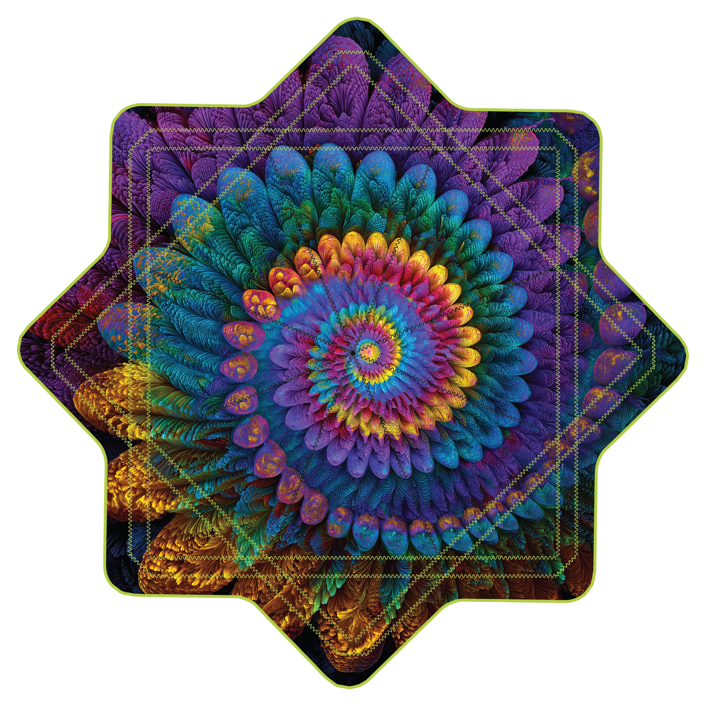 Fractal Feather –  GlowStar- LED Light Up 26" (Ships By Nov. 10th)