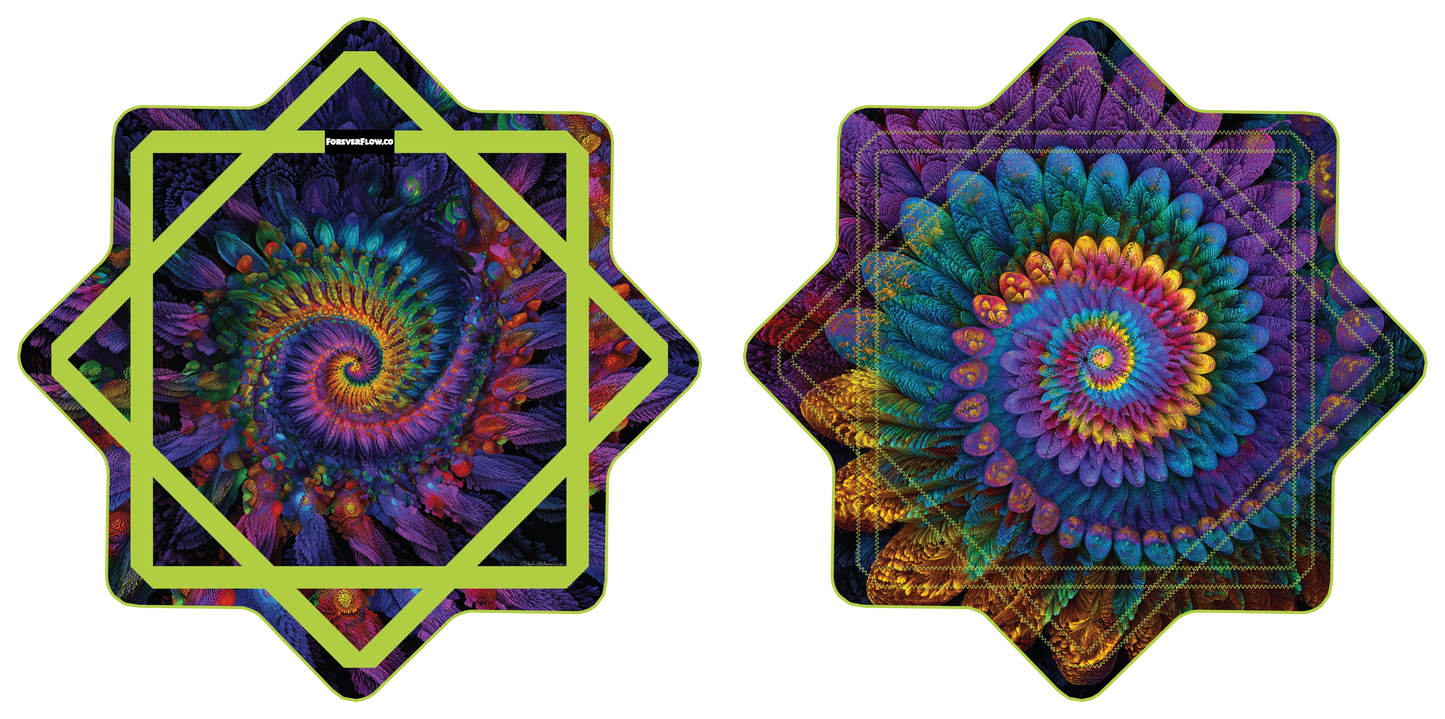 Fractal Feather –  GlowStar- LED Light Up 26" (Ships By Nov. 10th)