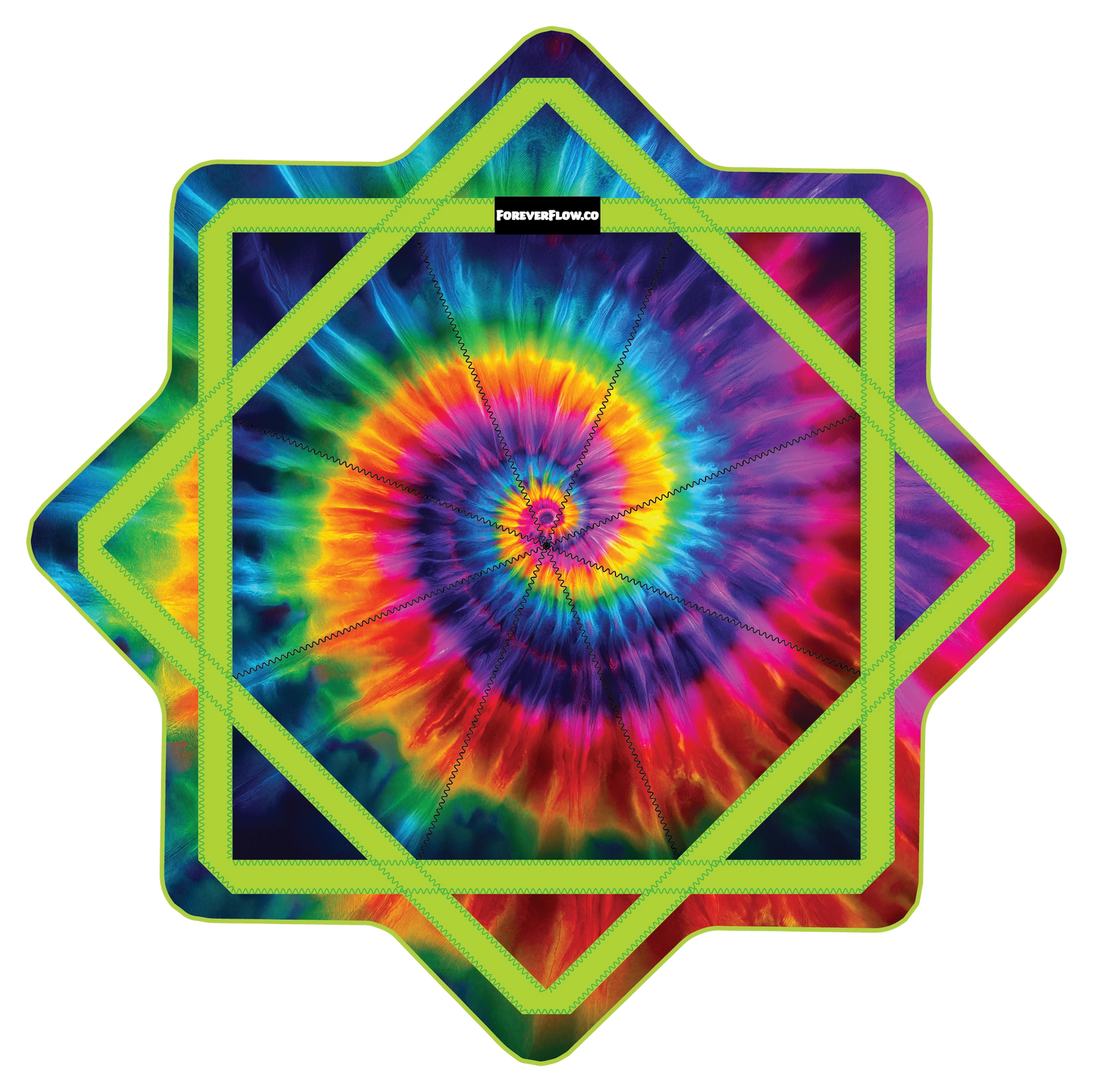 Fractal Tye Dye –  GlowStar- LED Light Up 26" (Ships By Nov. 10th)