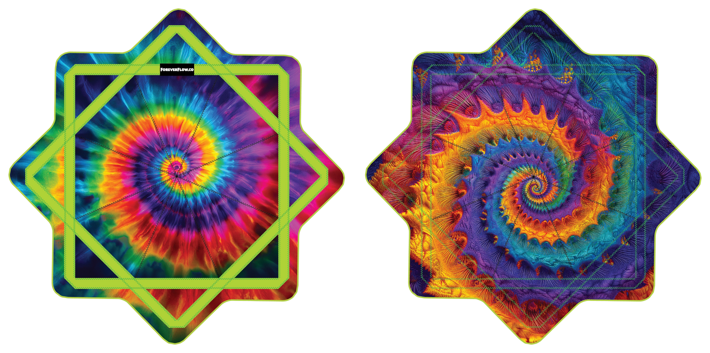 Fractal Tye Dye –  GlowStar- LED Light Up 26" (Ships By Nov. 10th)