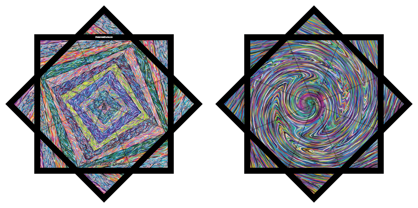 "Cosmic Bliss" Artwork by Isaiah Jenkins – Forever FlowStar 26"