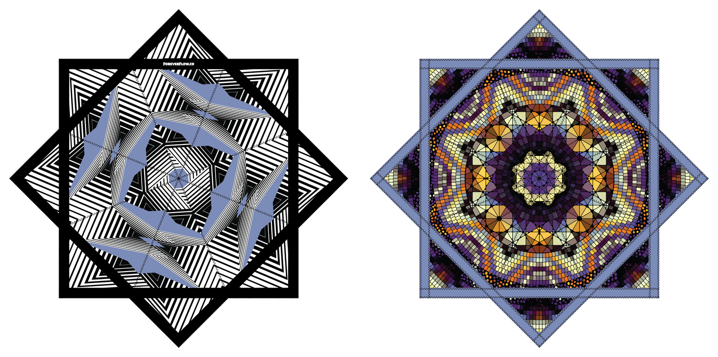 Mosaic Fractal – Forever FlowStar 26" (Ready To Ship)