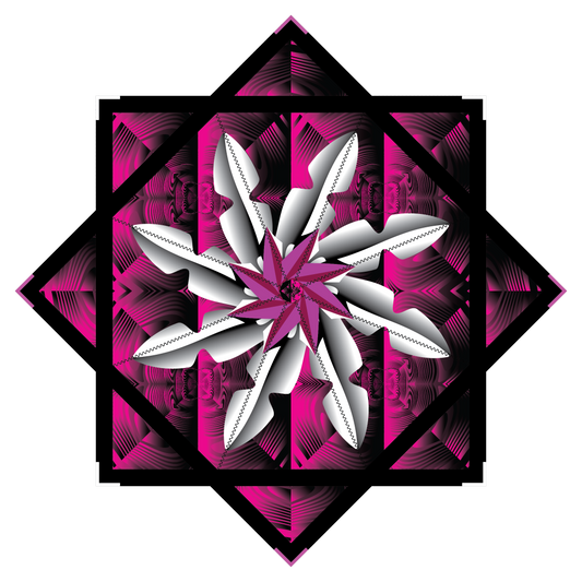 Pink Ninja – Mini FlowStar 24" (Ready To Ship)
