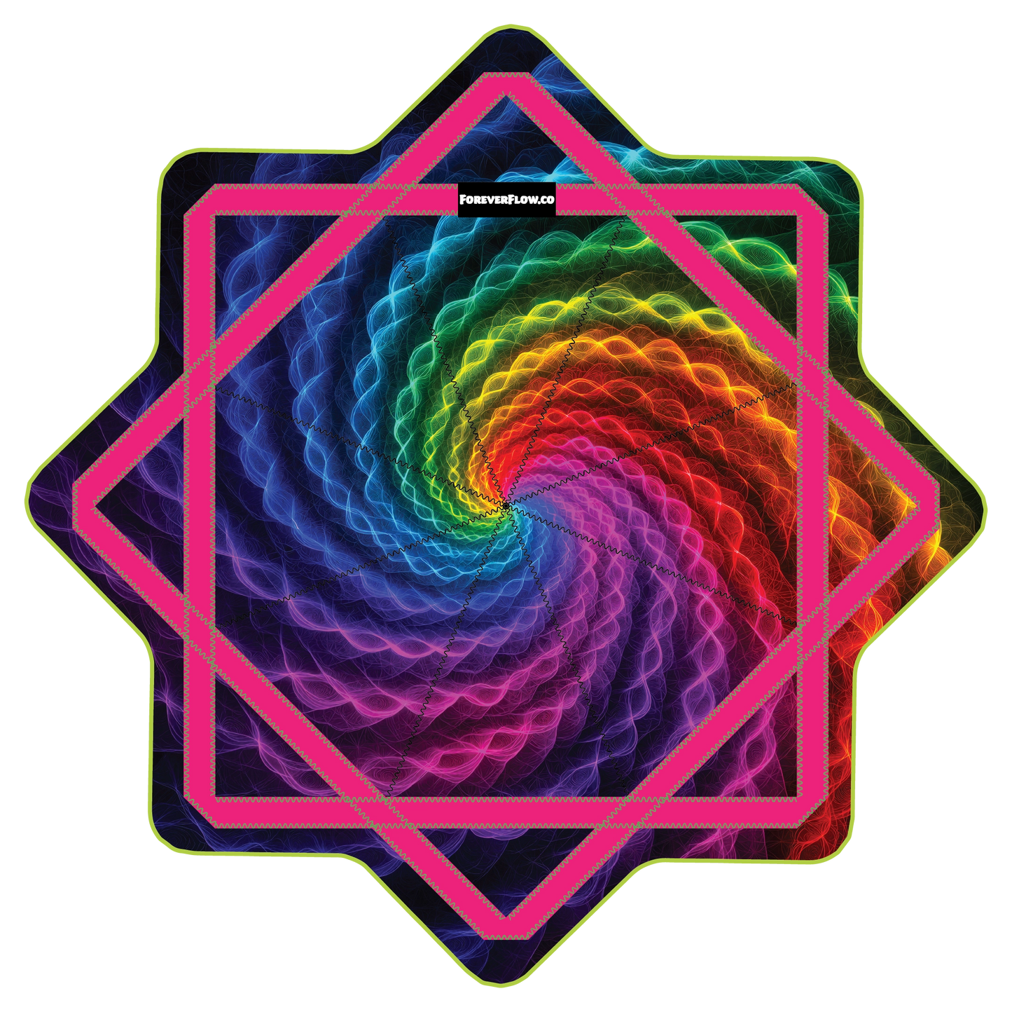 Rainbow Space Fractral –  GlowStar- LED Light Up 26" (Ships By Nov. 10th)