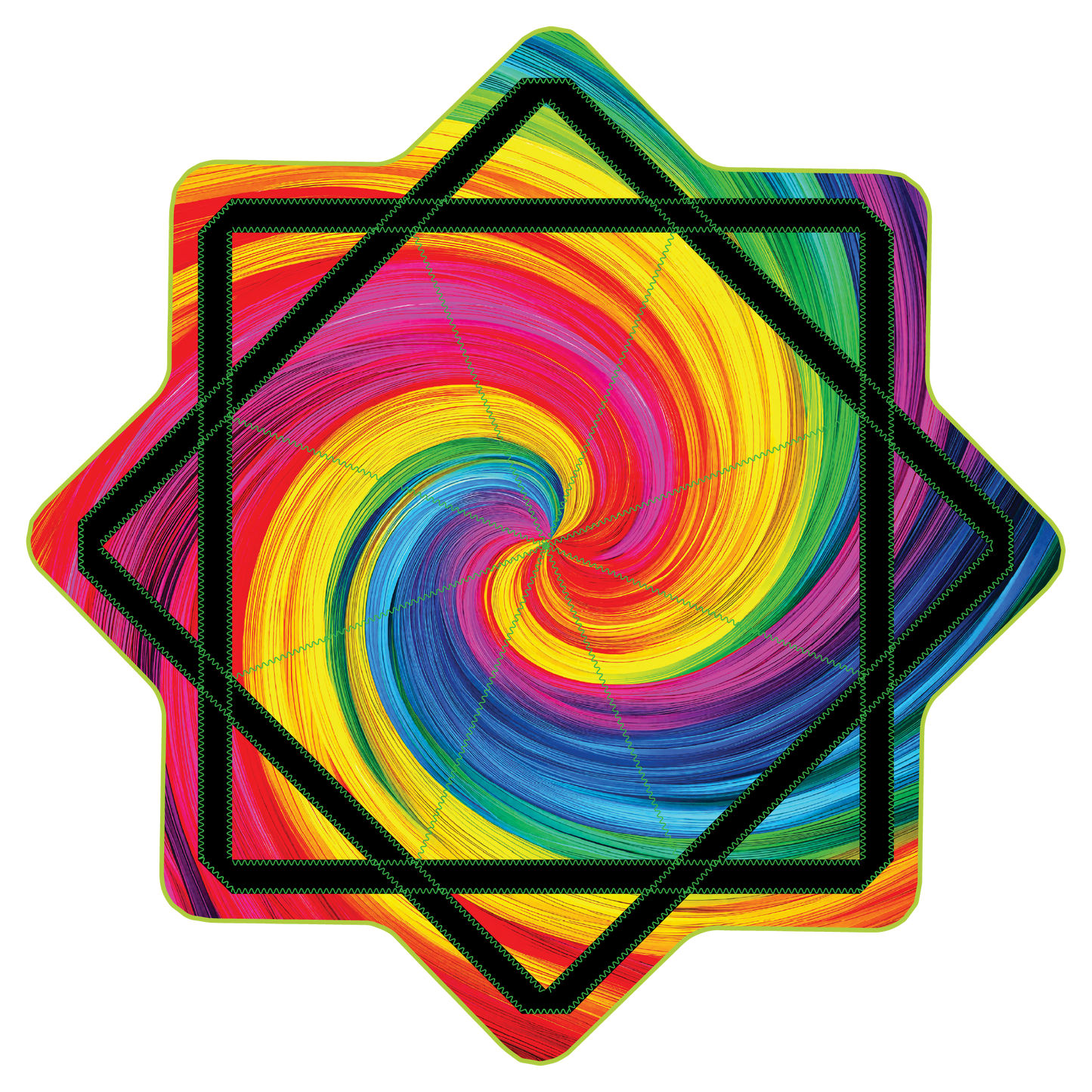 Rainbow Shell Swirl – GlowStar- LED Light Up 26" (Ready To Ship)