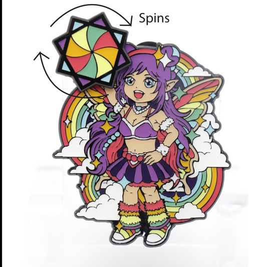 Flowmie Fairy "Raver" Edition Lapel Pin