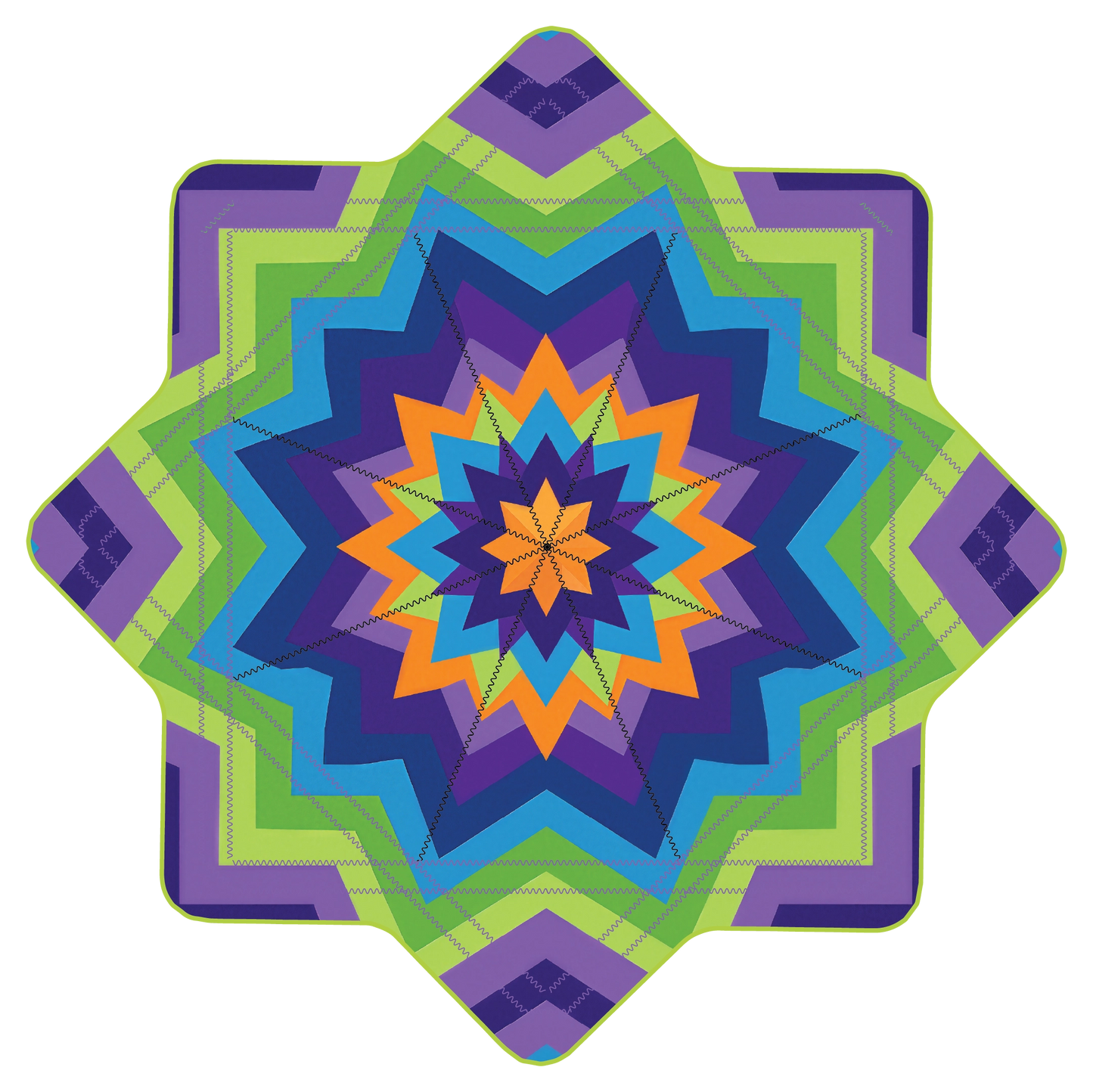 Spiked Star –  GlowStar- LED Light Up 26" (Ships By Nov. 10th)