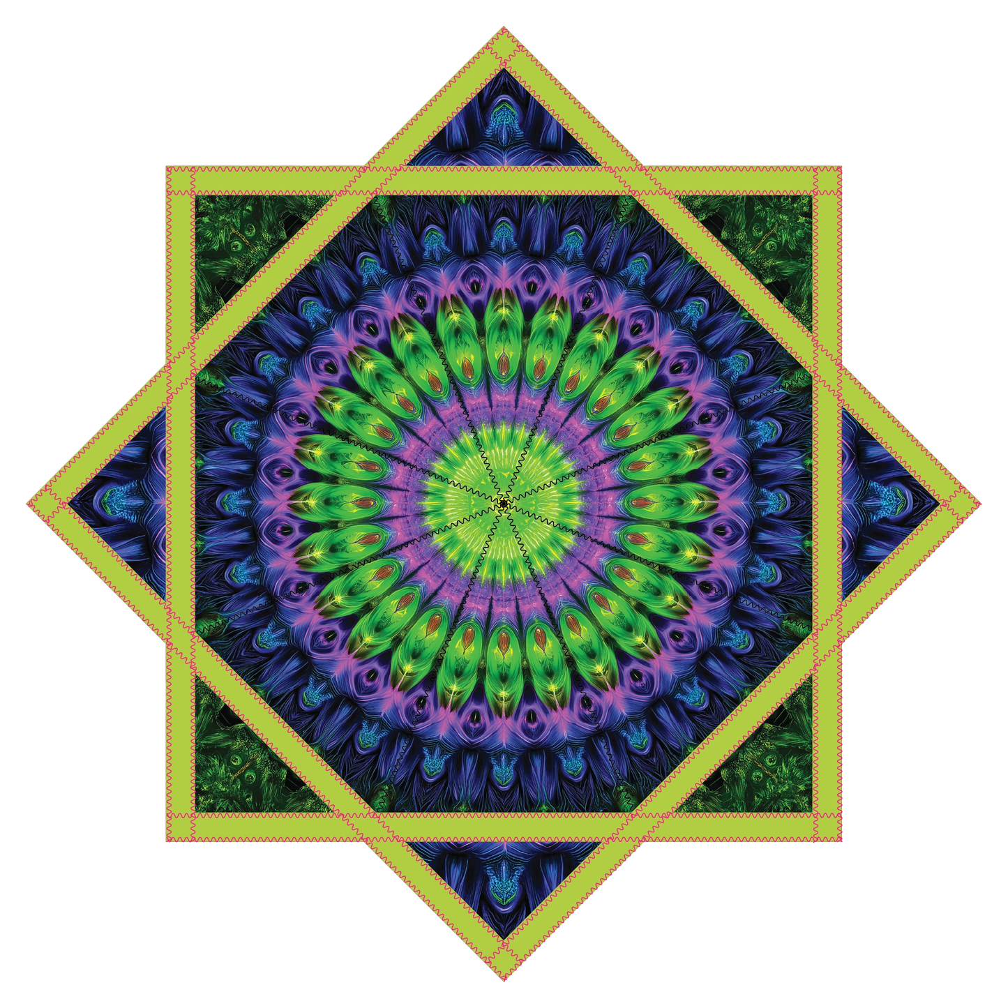 Tribal Fractal – Forever FlowStar 26" (Ready To Ship)