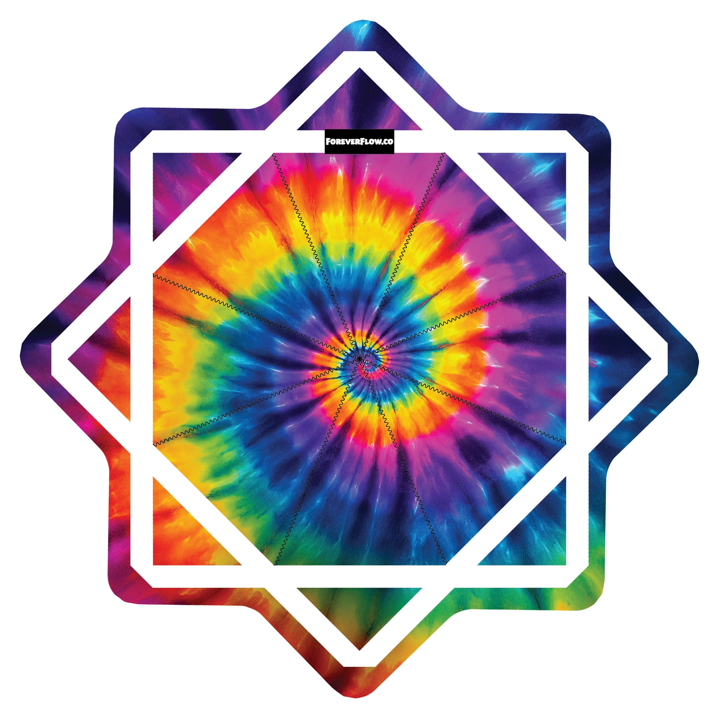Tye Dye Visions –  GlowStar- LED Light Up 26" (Ships By Nov. 10th)