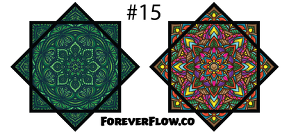 #15 Green FlipFlop Mandala FlowStar