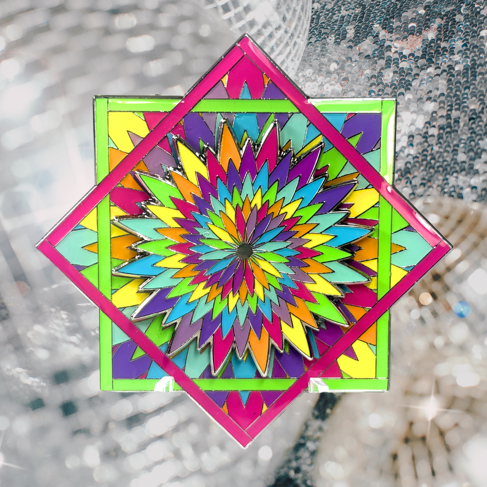 Neon Flow FlowStar Pin Silver Variant (Ready To Ship)