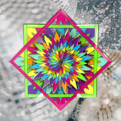 Neon Flow FlowStar Pin Silver Variant (Ready To Ship)