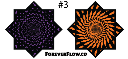 #3 Purple and Orange Swirl ForeverFlow Star
