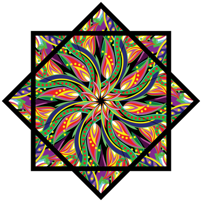 Peacock Spiral – Jumbo 48" FlowStar (Ships by Aug 1)