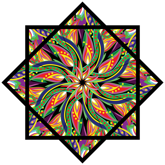 Peacock Spiral – Jumbo 48" FlowStar (Ships by Aug 1)