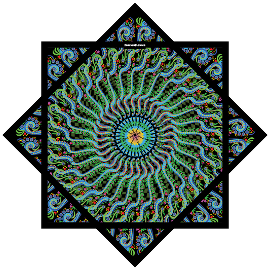 Peacock Spiral – Jumbo 48" FlowStar (Ships by Aug 1)