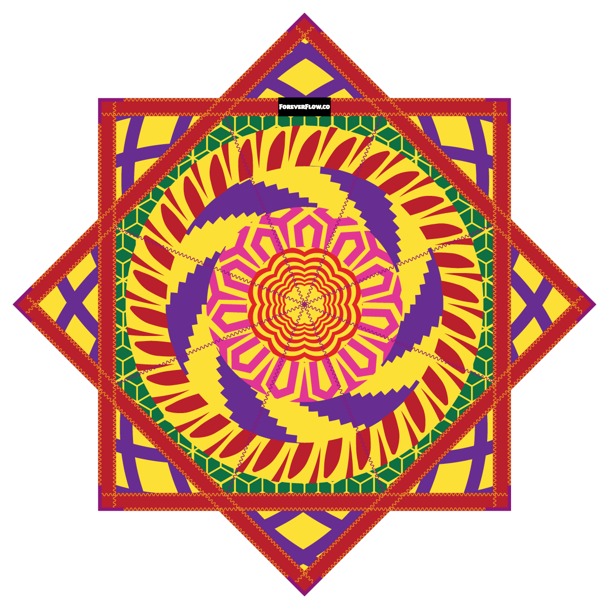Bloom Burst – Forever FlowStar 26" (Ready To Ship)