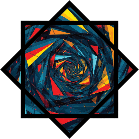 Broken Geometric Space – Jumbo 48" FlowStar (Ready To Ship)