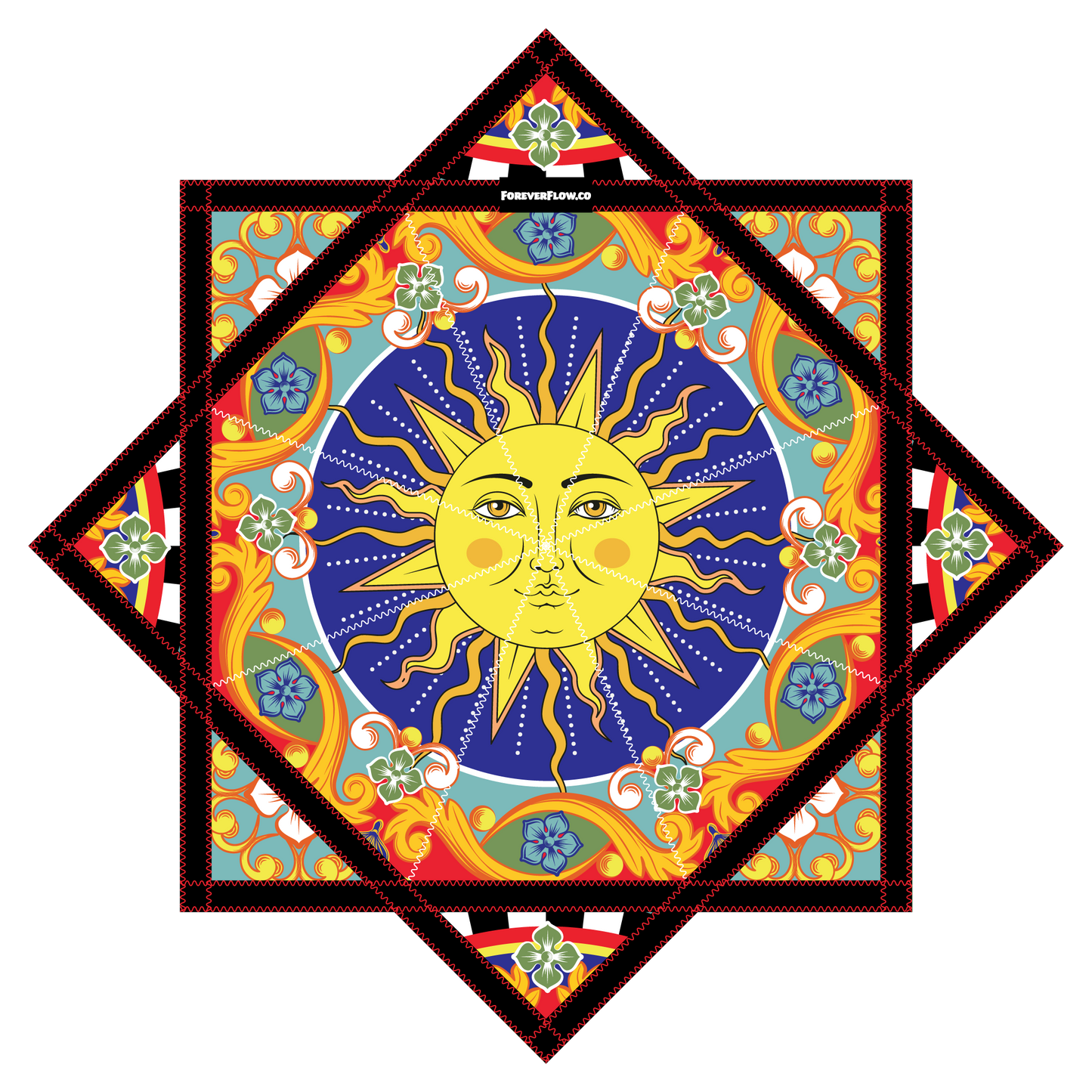 Ceramic Sun and Moon – Forever FlowStar 26" (Ready To Ship)