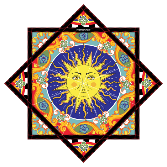 Ceramic Sun and Moon – Forever FlowStar 26" (Ready To Ship)
