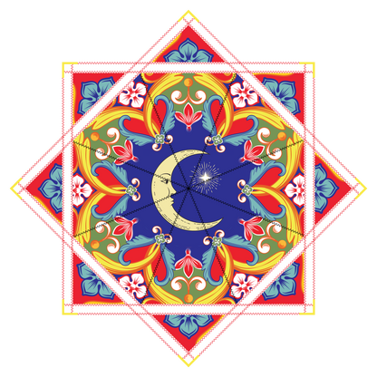 Ceramic Sun and Moon – Forever FlowStar 26" (Ready To Ship)