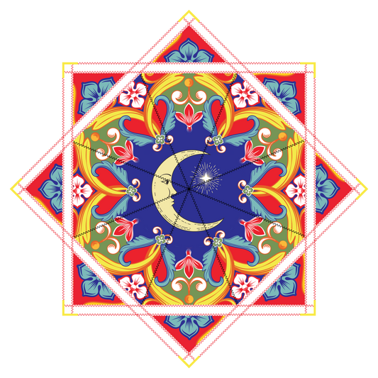 Ceramic Sun and Moon – Forever FlowStar 26" (Ready To Ship)