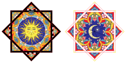 Ceramic Sun and Moon – Forever FlowStar 26" (Ready To Ship)