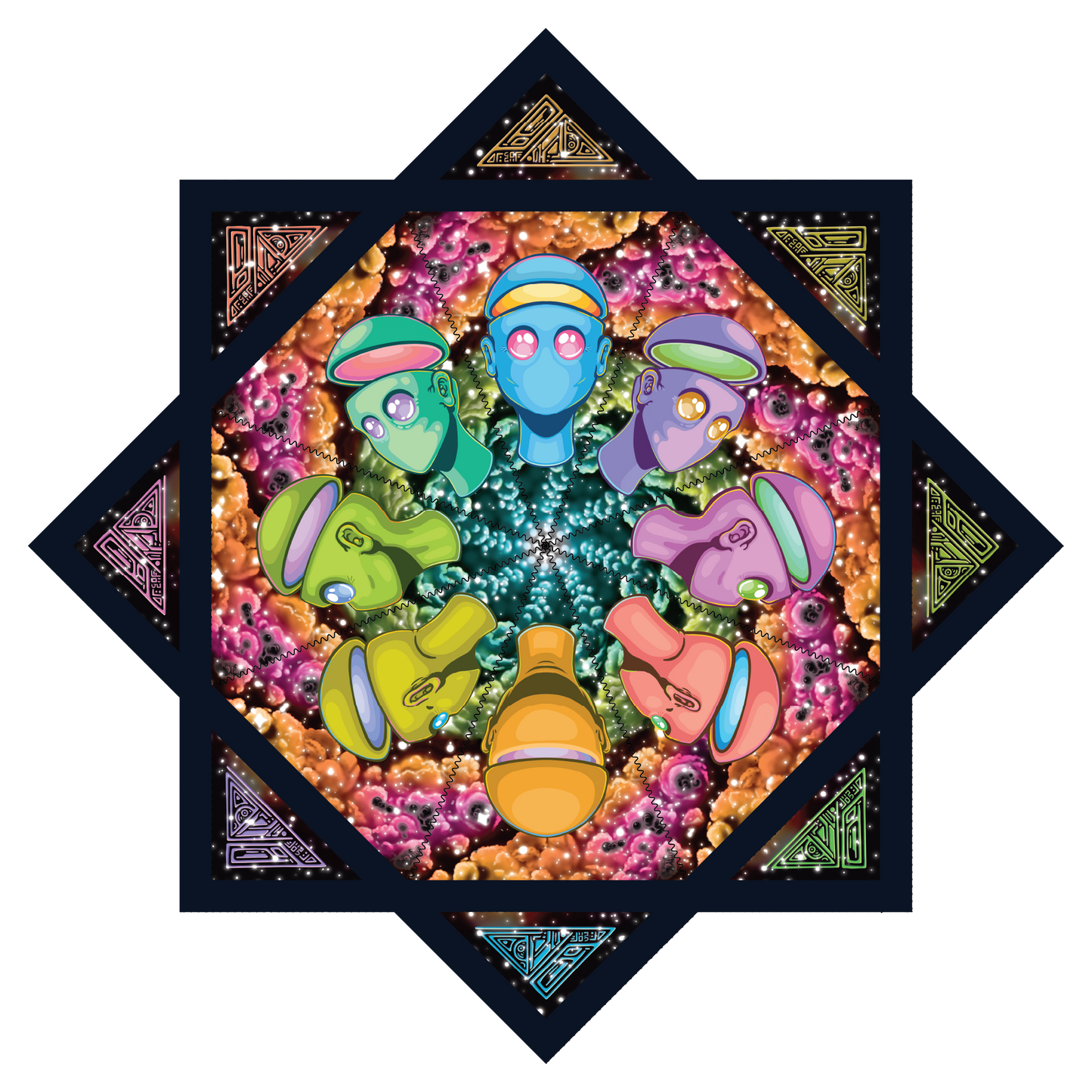 "Cloudbound NightSpin " Artwork by Benjamin Brooks – Forever FlowStar 26"