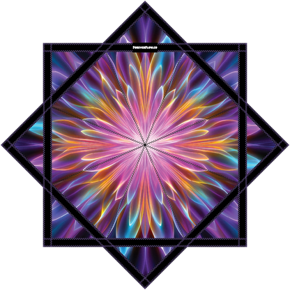 Cosmic Flower Feather– Jumbo 48" FlowStar (Ready To Ship)