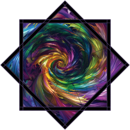 Cosmic Flower Feather– Jumbo 48" FlowStar (Ready To Ship)