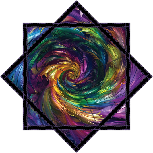 Cosmic Flower Feather– Jumbo 48" FlowStar (Ready To Ship)