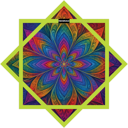 Cosmic Rainbow Flower – Jumbo 48" FlowStar (Ready To Ship)