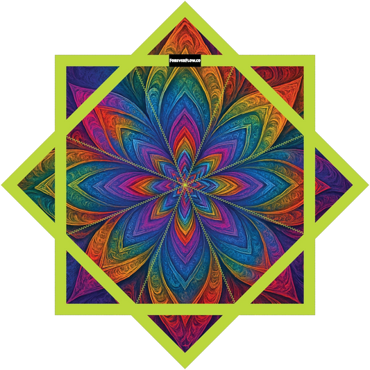 Cosmic Rainbow Flower – Jumbo 48" FlowStar (Ready To Ship)