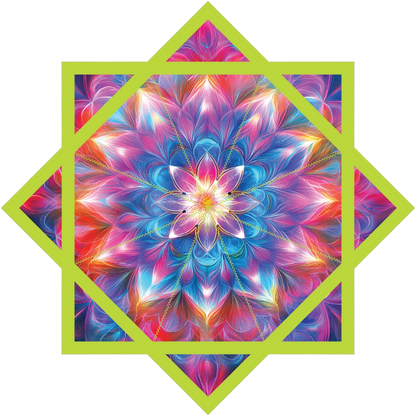 Cosmic Rainbow Flower – Jumbo 48" FlowStar (Ready To Ship)