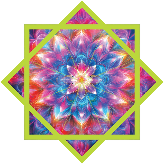 Cosmic Rainbow Flower – Jumbo 48" FlowStar (Ready To Ship)