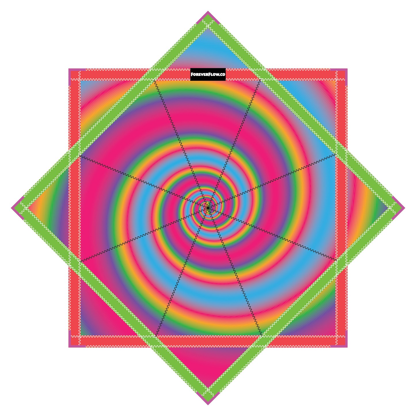 Cotton Candy Swirl – JUMBO FlowStar 48" (Ready To Ship-Drops Aug. 20th)