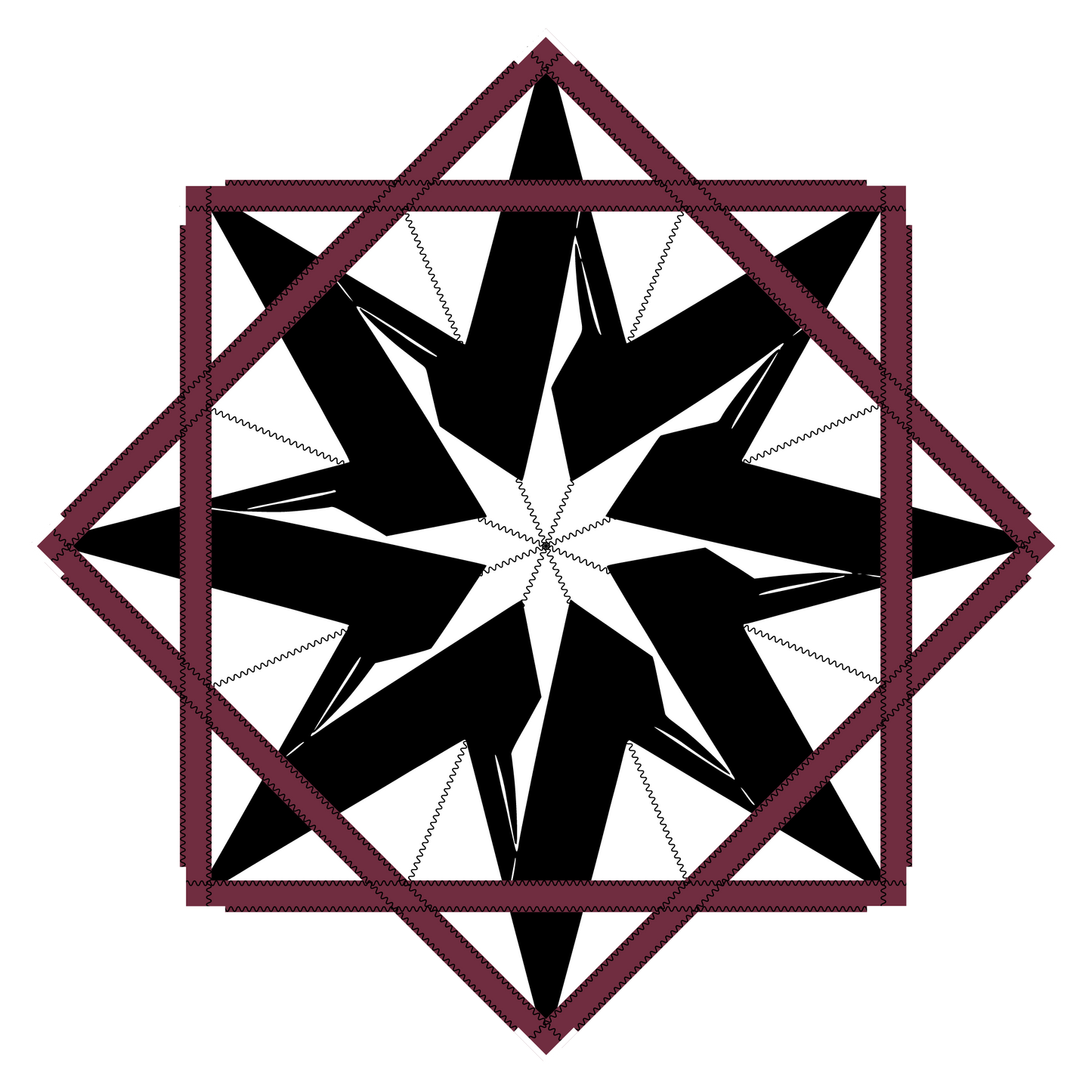 Crimson Thorn – Forever FlowStar 26"  (Ready to Ship)