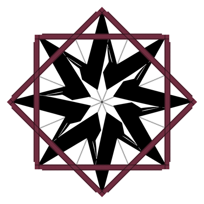 Crimson Thorn – Forever FlowStar 26"  (Ready to Ship)