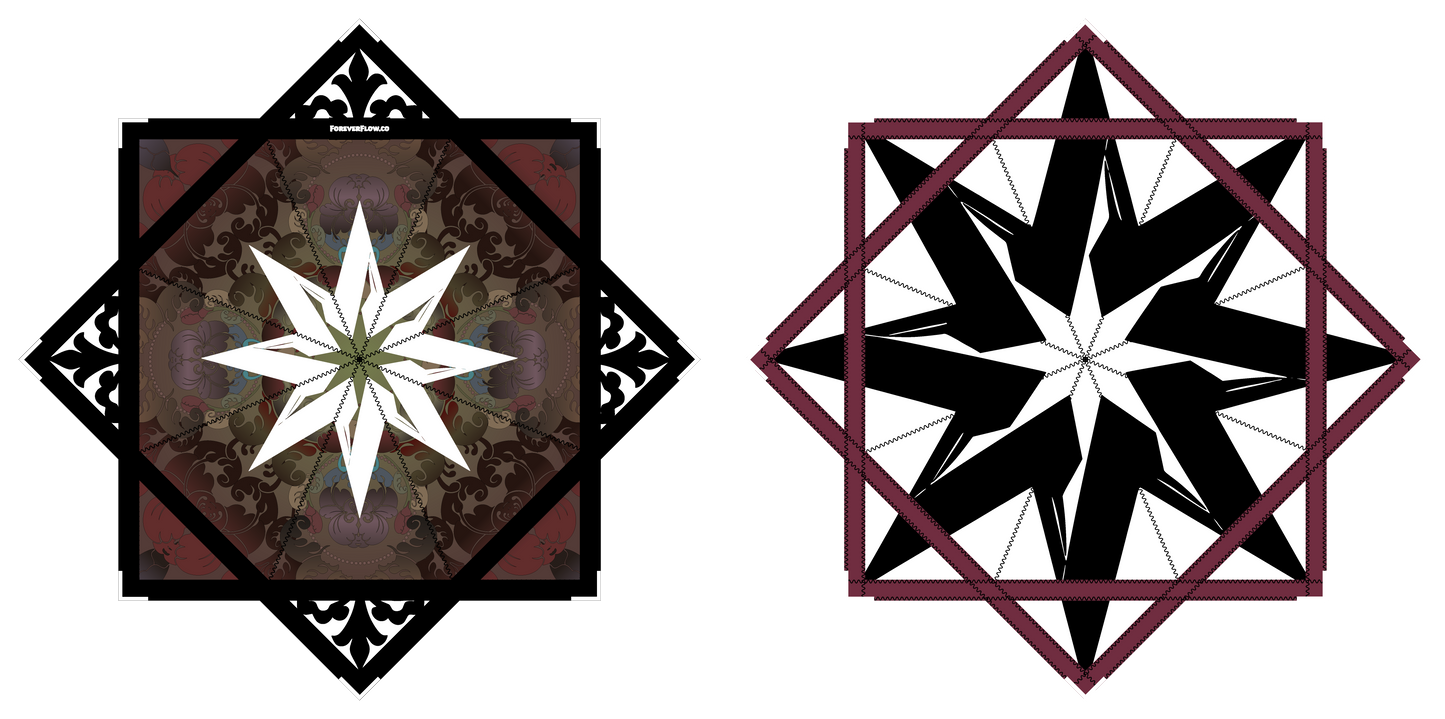 Crimson Thorn – Forever FlowStar 26"  (Ready to Ship)
