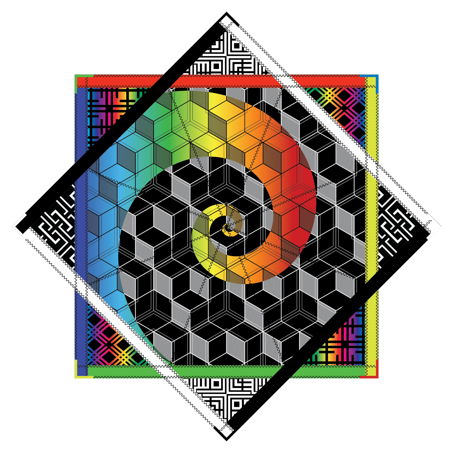 Cube Swirl – Forever FlowStar 26" (Ready To Ship-Drops Aug. 20th)